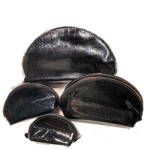 NWOT Four Piece Cosmetic Organizer & Essentials Bag